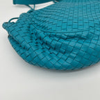 Bottega Veneta Crossbody Shoulder Bag Intrecciato Leather Blue — view 7