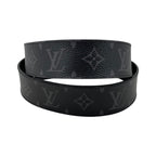 Louis Vuitton Belt LV Initial 40 mm Reversible Monogram Eclipse Black — view 2