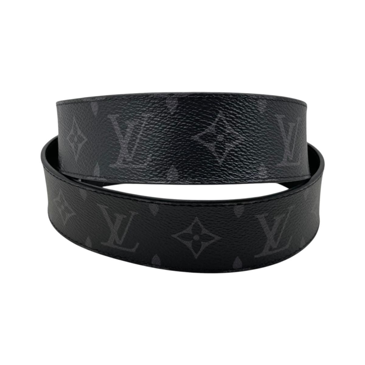 Louis Vuitton Belt LV Initial 40 mm Reversible Monogram Eclipse Black — view 2