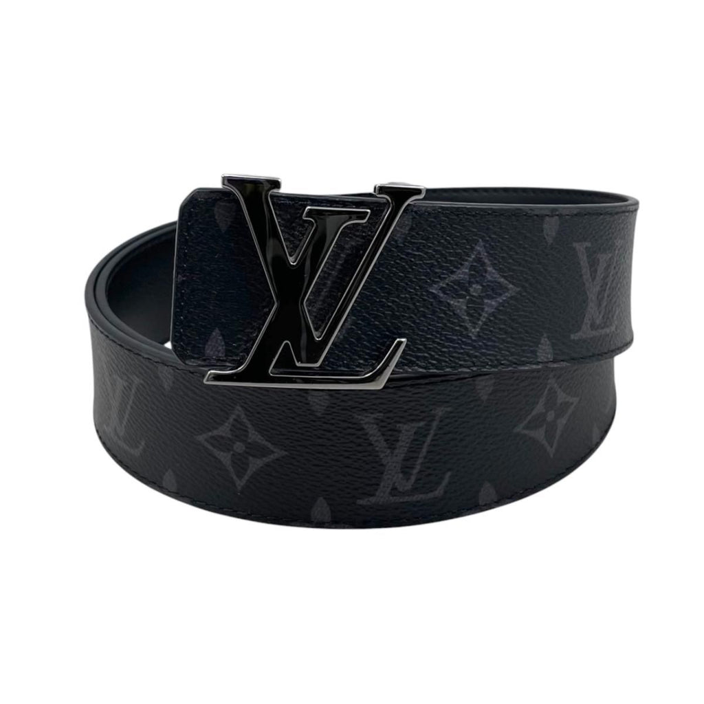 Louis Vuitton Belt LV Initial 40 mm Reversible Monogram Eclipse Black