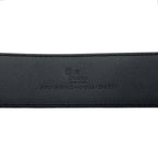 Gucci Belt Micro Guccissima Leather Logo Black Silver — view 9