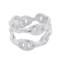 Hermes Ring Chaine D'ancre Double Row 54 Enchainee