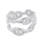 Hermes Ring Chaine D'ancre Double Row 54 Enchainee