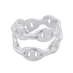 Hermes Ring Chaine D'ancre Double Row 52 Enchainee