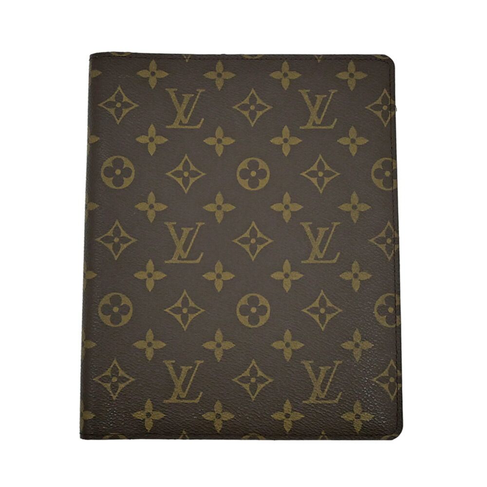 Louis Vuitton Agenda Bureau Monogram Brown Leather Notebook Cover — view 2