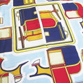 Hermes Carre 90 les Coupe Scarf Large Silk Navy All Over Pattern Logo