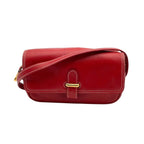 Loewe Anagram Shoulder Bag Pochette Crossbody Leather Red Gold Vintage Retro — view 2