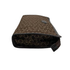 Celine Clutch Pouch C Macadam Carriage Pattern Canvas Leather Brown Gold — view 5