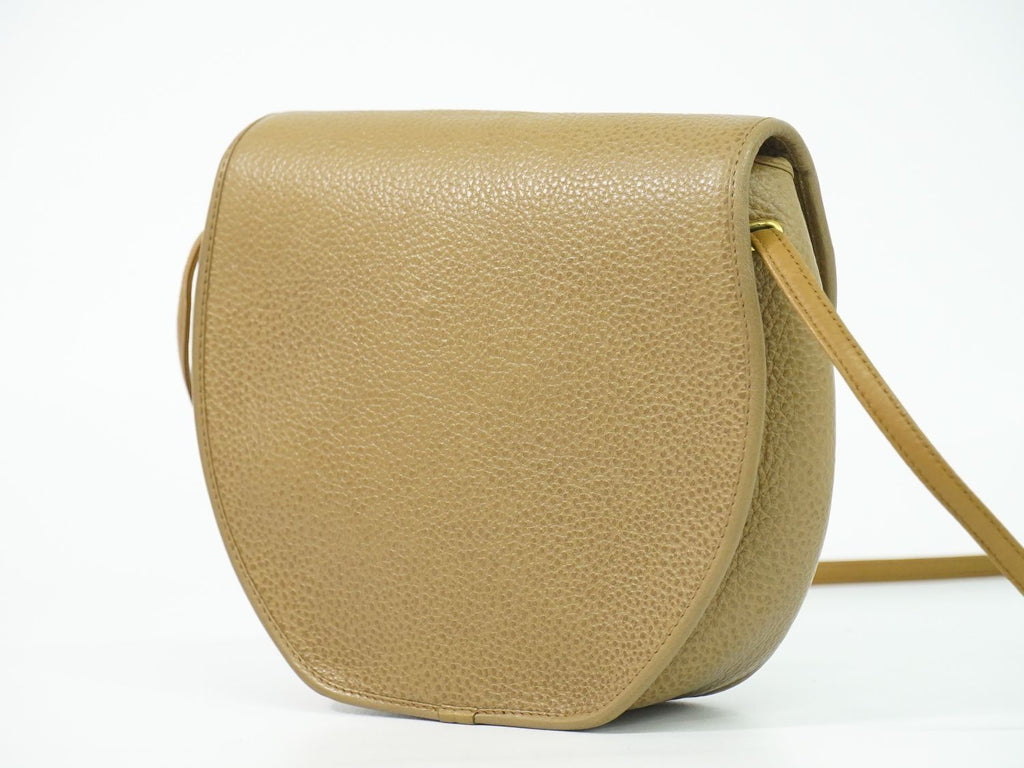 Dior Leather Shoulder Bag Pochette Beige — view 2