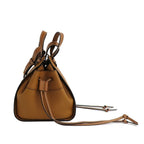 Loewe Hammock Drawstring Mini Shoulder Bag Anagram Brown — view 5