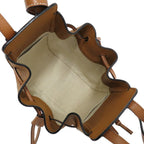 Loewe Hammock Drawstring Mini Shoulder Bag Anagram Brown — view 7