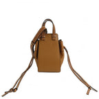 Loewe Hammock Drawstring Mini Shoulder Bag Anagram Brown