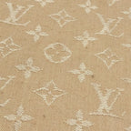 Louis Vuitton Shawl Monogram Dune Silk Beige Scarf — view 5