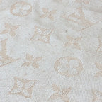 Louis Vuitton Shawl Monogram Dune Silk Beige Scarf — view 8