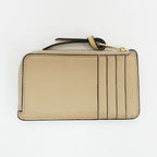 Loewe Ten Card Holder Coin Case Yellow Leather Anagram Logo — view 2