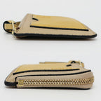 Loewe Ten Card Holder Coin Case Yellow Leather Anagram Logo — view 4