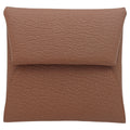 Hermes Coin Case Bastia Brown Pink Verso Chevre Quebraco Mauve Sylvestre
