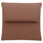 Hermes Coin Case Bastia Brown Pink Verso Chevre Quebraco Mauve Sylvestre