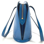 Louis Vuitton Tote Saint Jacques Shopping Epi Leather Toledo Blue — view 3
