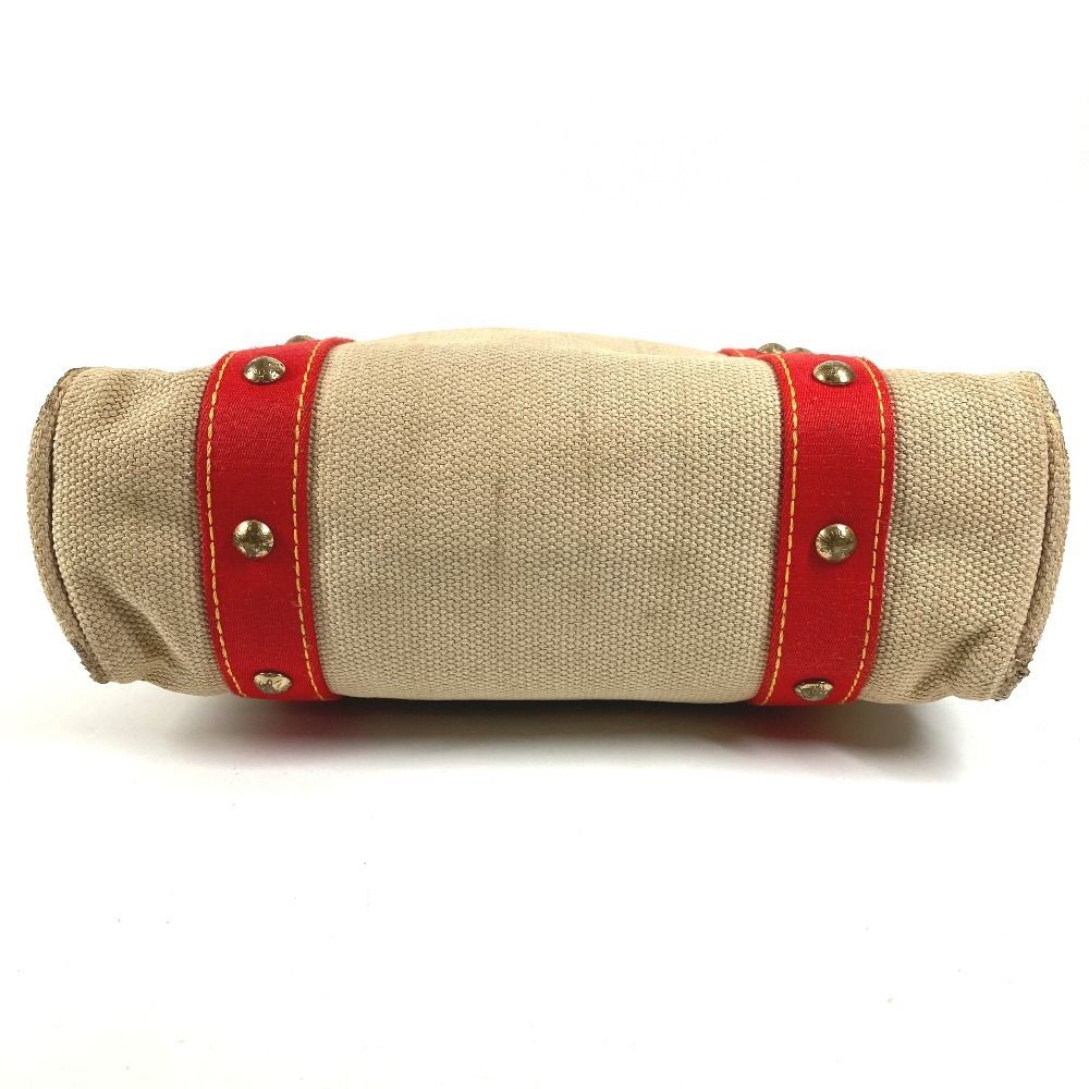 Louis Vuitton Shoulder Bag Cabas MM Canvas Leather Beige — view 5