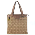 Loewe Shoulder Bag New Line Leather Canvas Brown