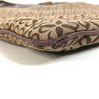 Loewe Shoulder Bag New Line Leather Canvas Brown — view 7