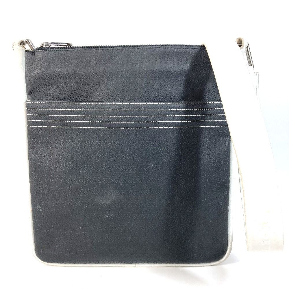 Loewe Shoulder Bag Anagram Logo Leather Black