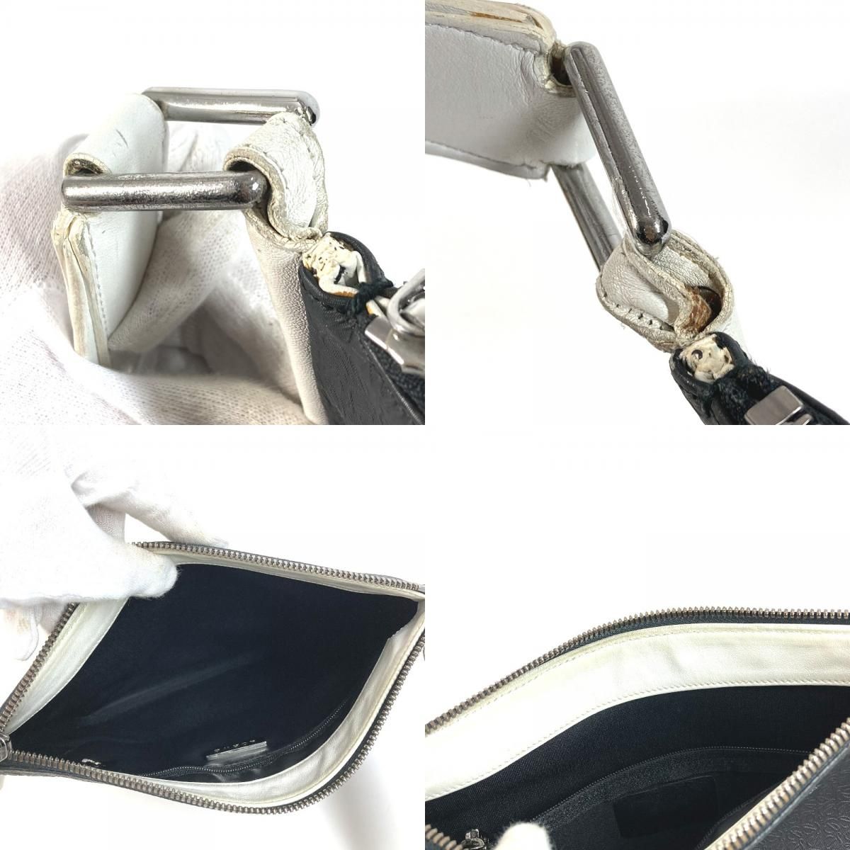 Loewe Shoulder Bag Anagram Logo Leather Black — view 8