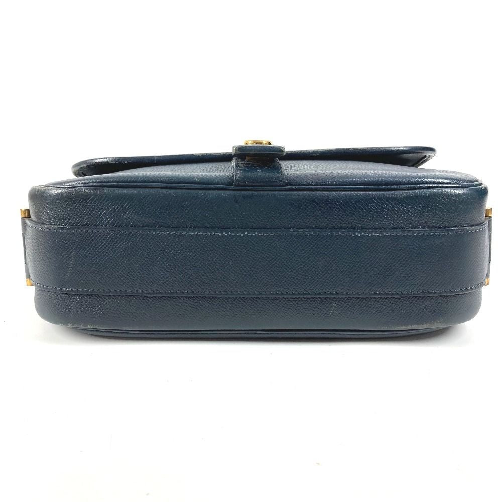 Hermes Shoulder Bag Noumea Leather Navy — view 5