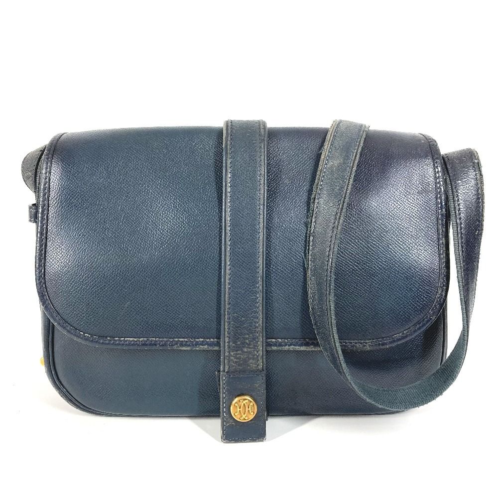 Hermes Shoulder Bag Noumea Leather Navy