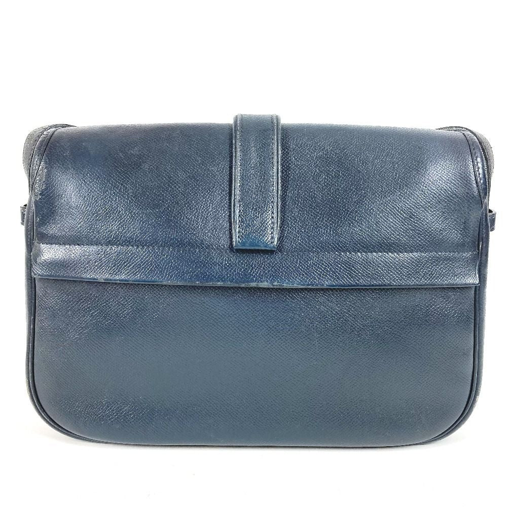 Hermes Shoulder Bag Noumea Leather Navy — view 2