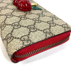 Gucci Wallet GG Logo Cherry Rhinestone Supreme Canvas — view 4
