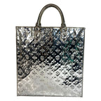 Louis Vuitton Handbag Arjan Leather Silver
