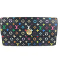 Louis Vuitton Wallet Portefeuille Sarah Monogram Multicolor Canvas Noir Black