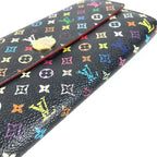 Louis Vuitton Wallet Portefeuille Sarah Monogram Multicolor Canvas Noir Black — view 5