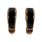 Hermes Earrings Joquette PM Golden Rose Black — view 2