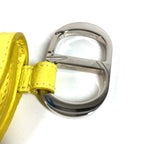 Dior Pouch Saddle CD Logo Charm Leather Yellow — view 7