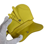 Dior Pouch Saddle CD Logo Charm Leather Yellow — view 6