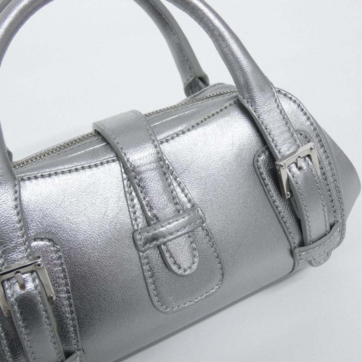 Loewe Senda Bag Handbag Silver — view 5