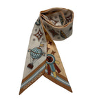 Louis Vuitton Bandeau BB From the Cloud Silk Scarf S Beige Multicolor — view 3