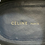 Celine Phoebe Philo Era Leather Pointed Toe Zipper Flat Shoes 36 Black — view 9
