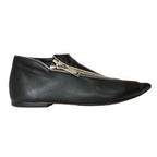 Celine Phoebe Philo Era Leather Pointed Toe Zipper Flat Shoes 36 Black — view 6