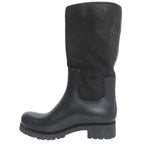 Louis Vuitton Damier Graphite Ha Flava Leather Engineer Boots Rain 7 Black — view 5