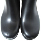 Louis Vuitton Damier Graphite Ha Flava Leather Engineer Boots Rain 7 Black — view 7