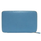 Hermes Veau Epsom Agenda Zip Around Notebook Cover Blue Jean — view 3