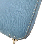 Hermes Veau Epsom Agenda Zip Around Notebook Cover Blue Jean — view 4