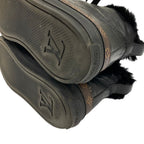 Louis Vuitton Stella Line Shearling Sneakers 34.5 Black — view 7