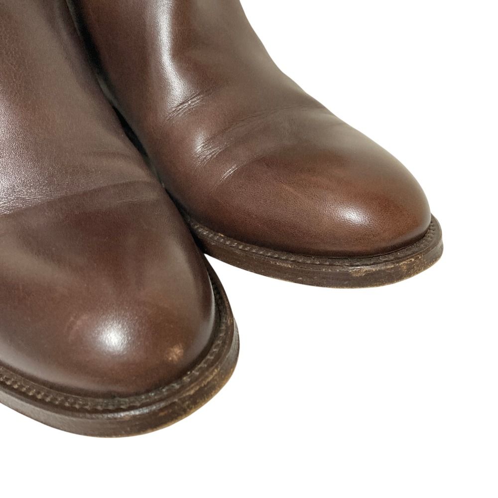Hermes Kelly Jumping Boots Long 36.5 Brown — view 6