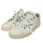 Prada Leather Low Cut Sneakers 37 White