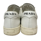 Prada Leather Low Cut Sneakers 37 White — view 3
